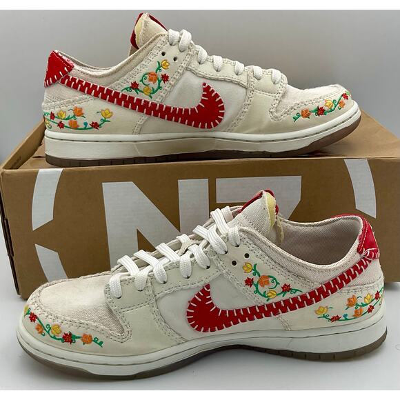 Nike SB Dunk Low Decon N7 Opti Yellow/University Red Sz 8 FD6951-700 - Picture 2 of 7